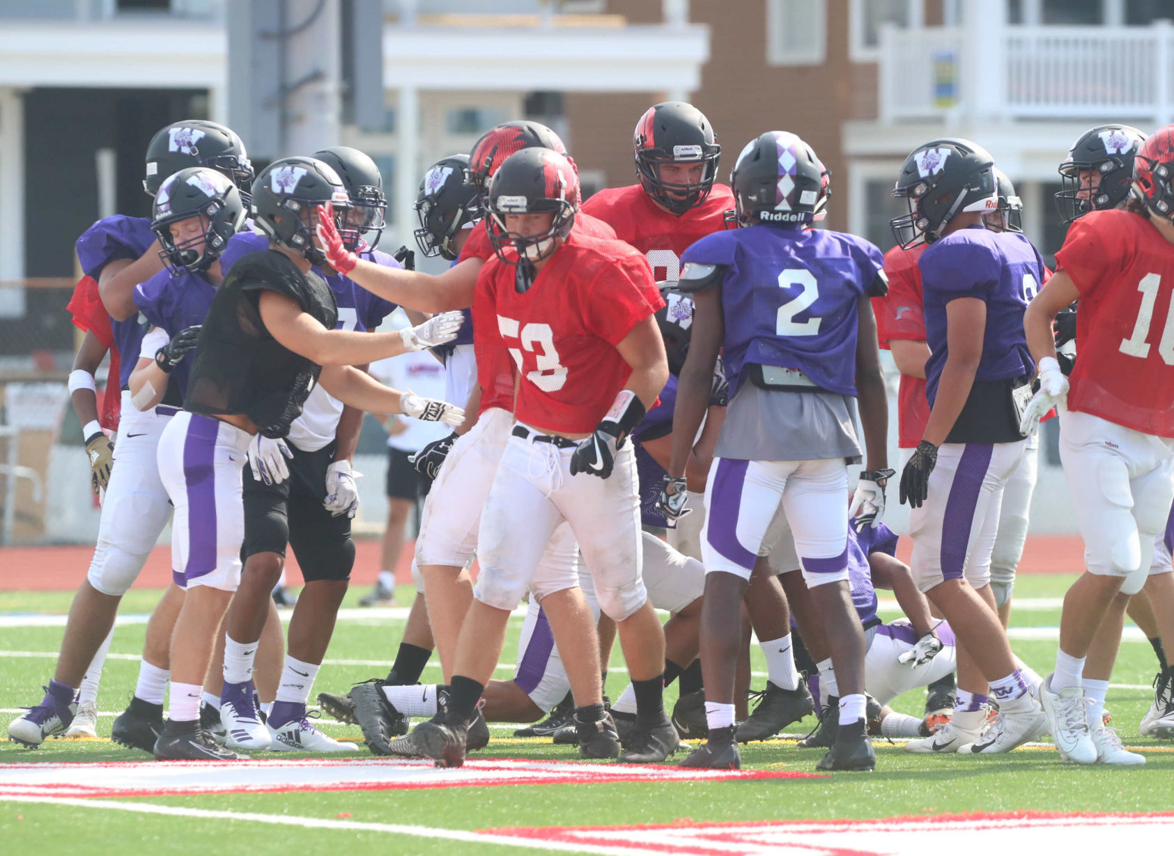 Ocean City Football scrimmage